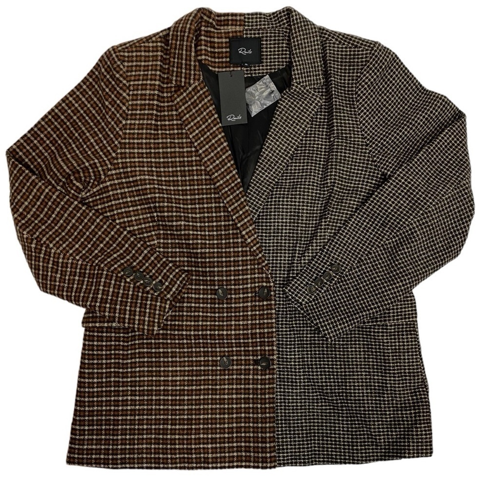 Rails Cody Mixed Mini Check Blazer - Picture 2 of 13